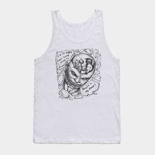 Lithium - Nirvana - Illustrated Lyrics Tank Top